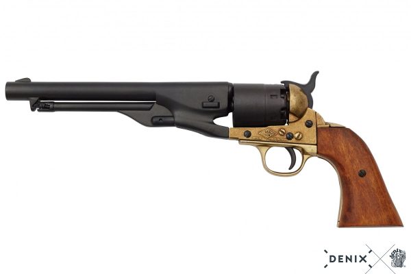 Colt Model 1860 Army revolveri musta replika-ase netistä.