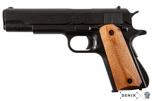 Replika-ase verkkokauppa Denix Colt 1911 pistooli Double Diamond kahvoilla.