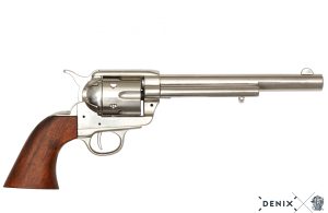 Replika-ase Colt Peacemaker ratsuväkimalli, metallinen replika-revolveri.