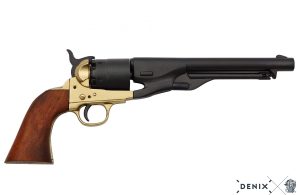 Replika-ase Colt Model 1860 Army revolveri musta.